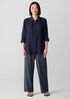 Airy Organic Cotton Twill Wide-Leg Pant