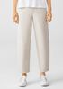 Organic Cotton Melange Crepe Lantern Pant