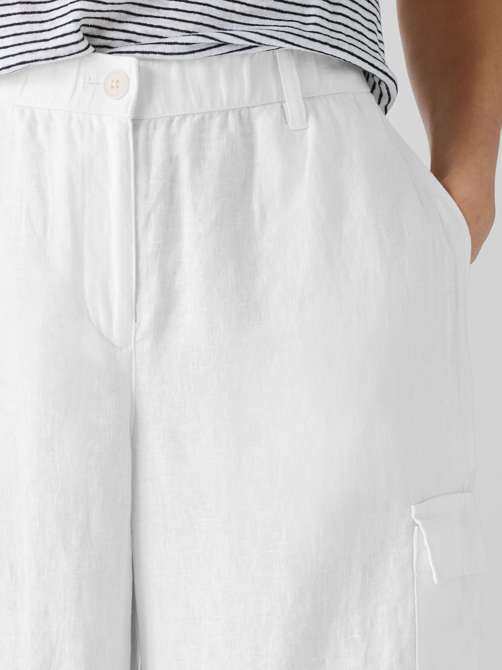 Organic Linen Cargo Pant