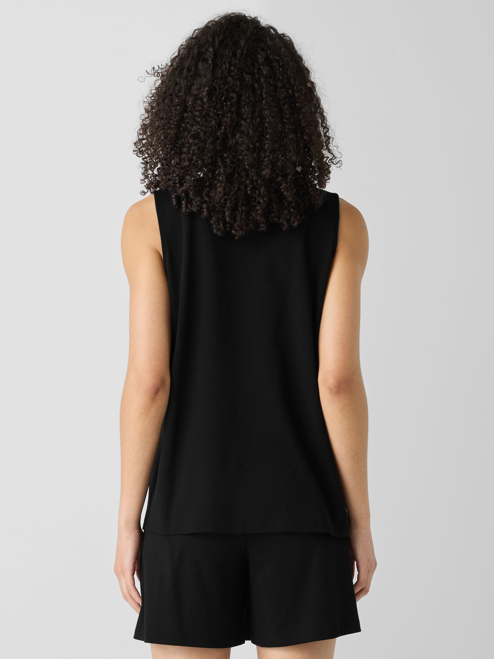 Organic Cotton Interlock U-Neck Sleep Tank