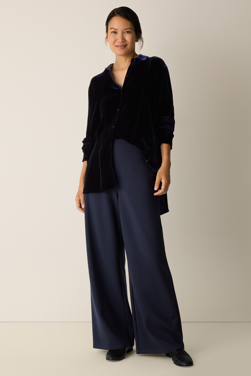 Washable Flex Ponte High Waisted Wide-Leg Pant Washable Flex Ponte High Waisted Wide-Leg Pant