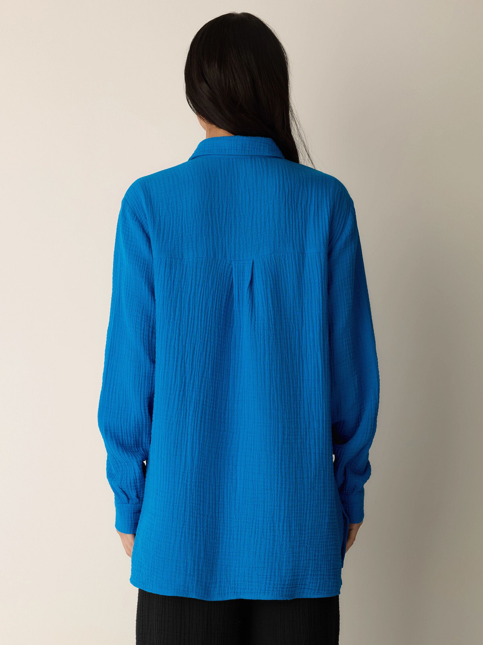 Organic Cotton Lofty Gauze Classic Collar Shirt