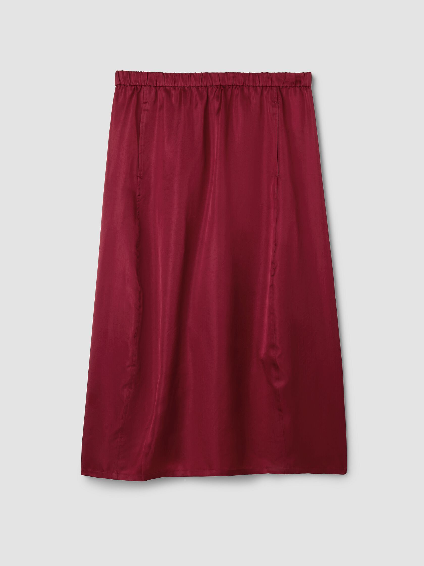 Lightweight Satin Shimmer Lantern Skirt