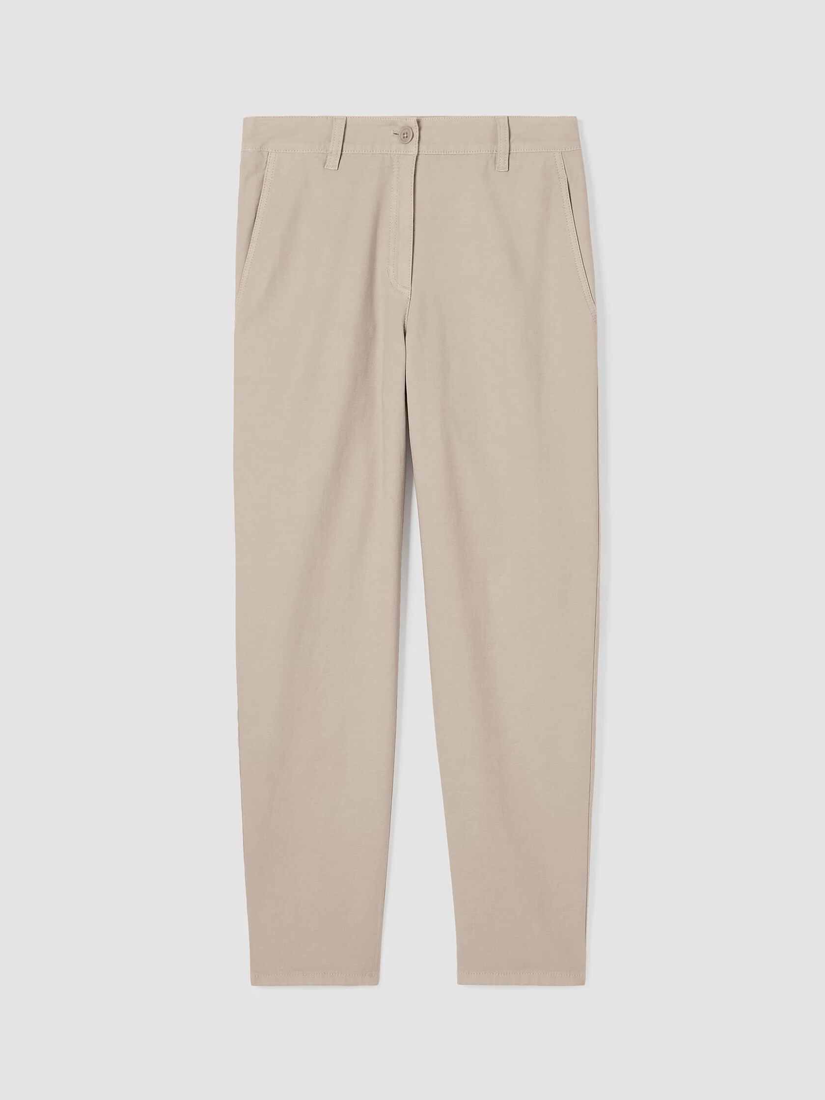 Cotton Hemp Stretch Tapered Pant