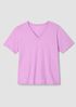 Organic Cotton Slubby Jersey V-Neck Tee