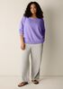 Garment-Dyed Organic Cotton Terry Bateau Neck Top