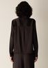 Stretch Silk Charmeuse Classic Collar Shirt