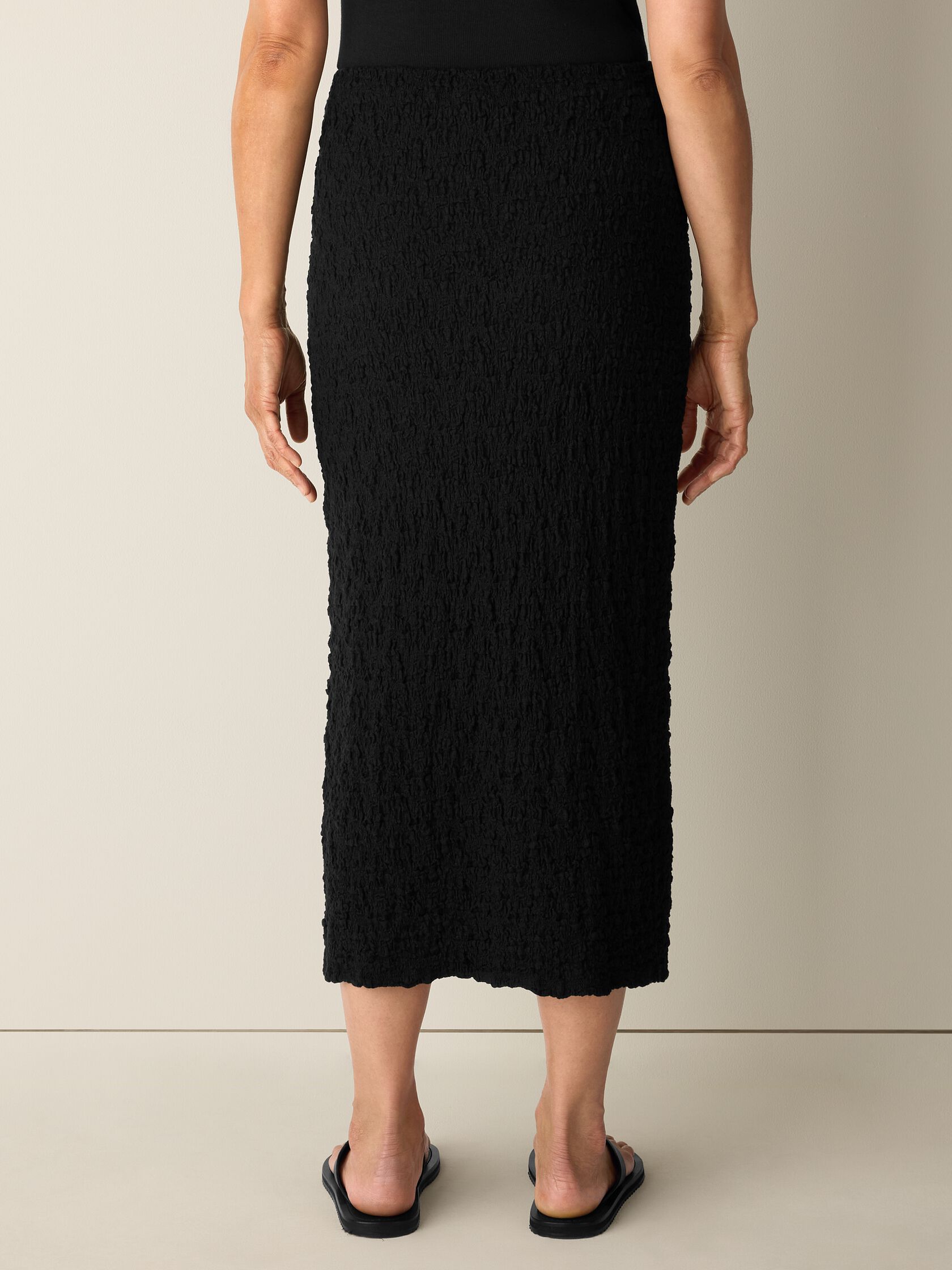 Bubble Jacquard Pencil Skirt