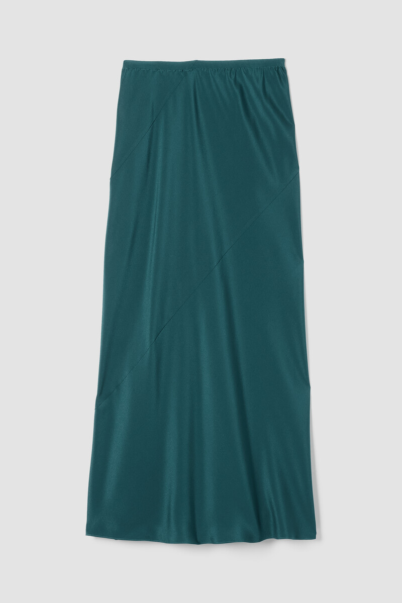 Silk Double Crepe Bias Skirt Silk Double Crepe Bias Skirt
