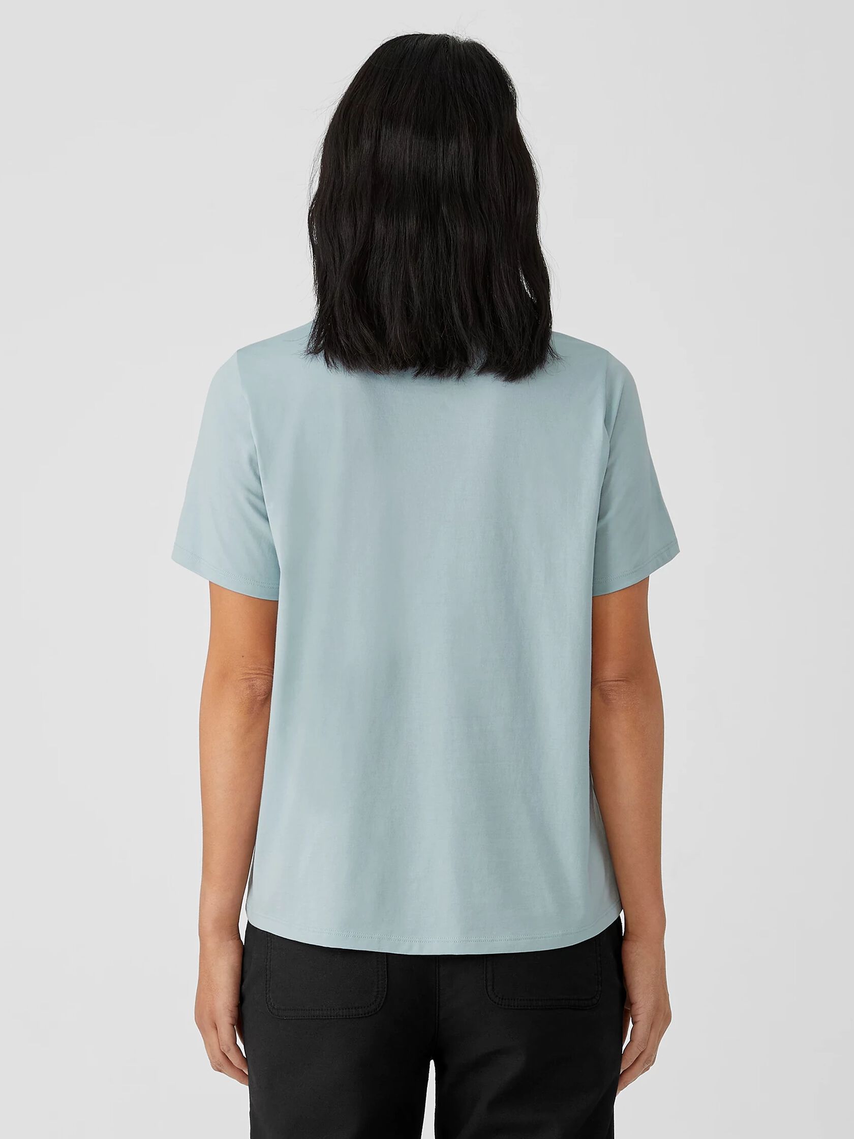Organic Pima Cotton Jersey Round Neck Tee