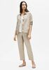 Washed Organic Linen Delave Classic Collar Jacket