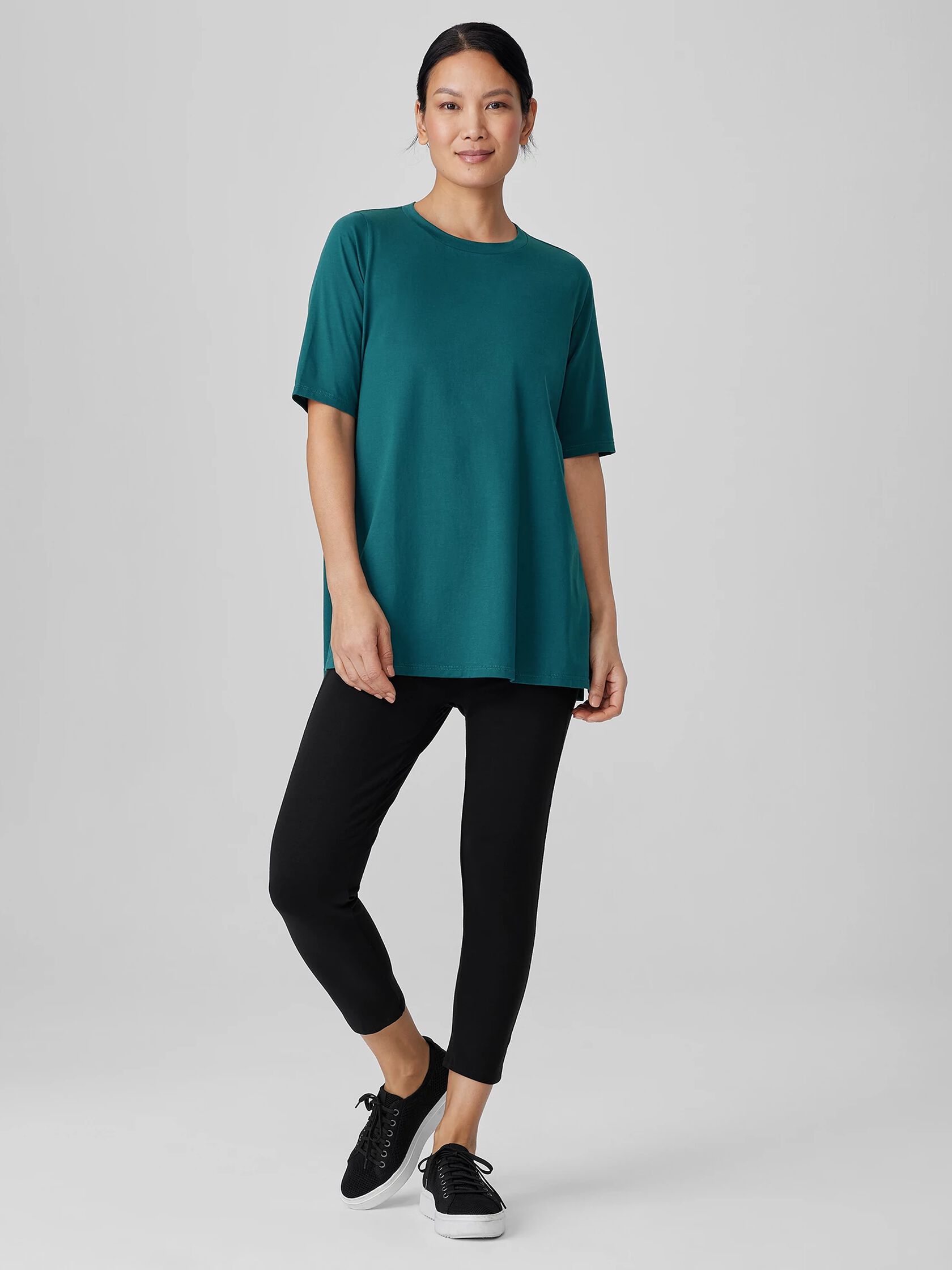 Organic Pima Cotton Jersey Long Tee