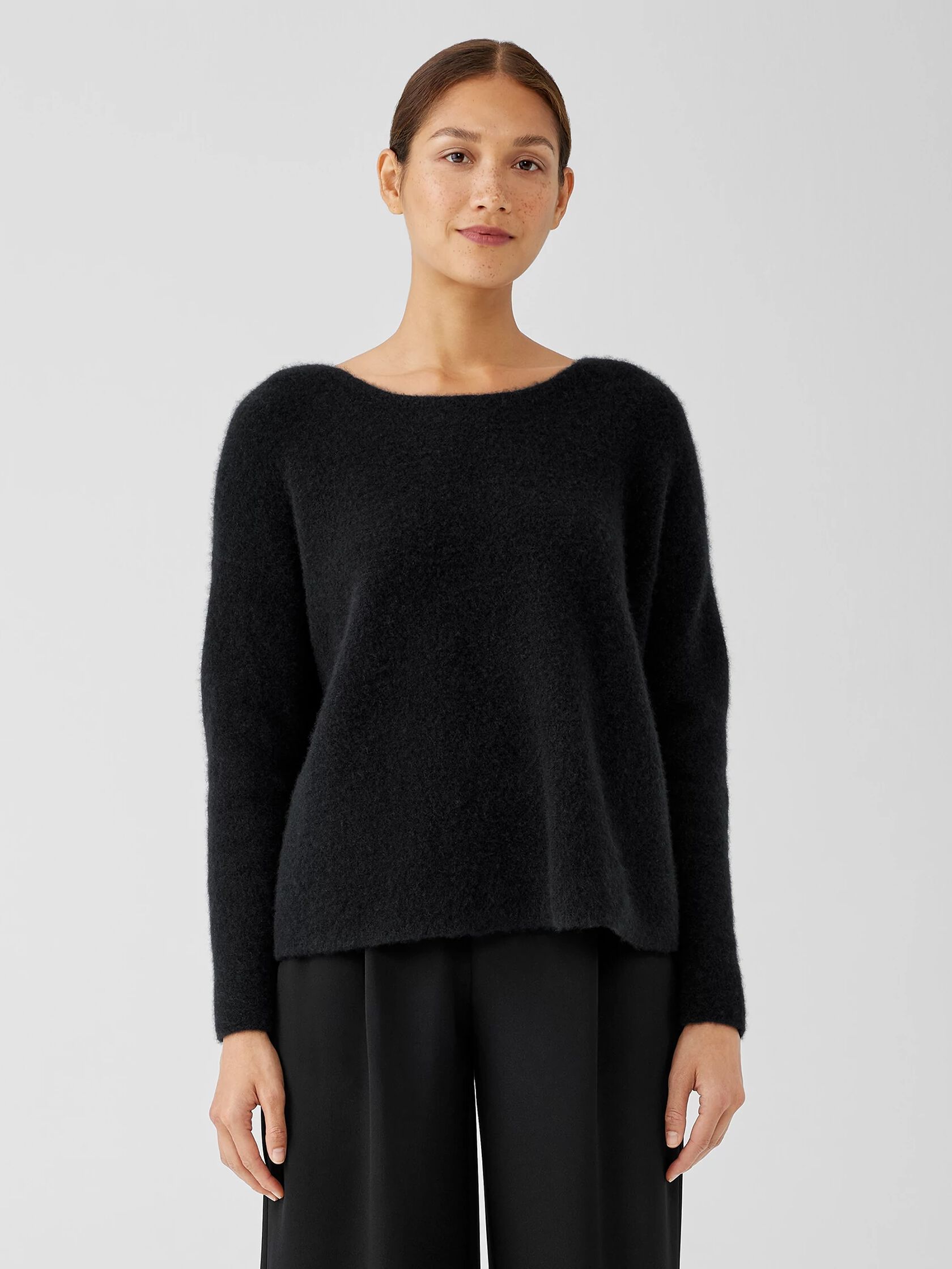 Cashmere Silk Bliss Boatneck Top