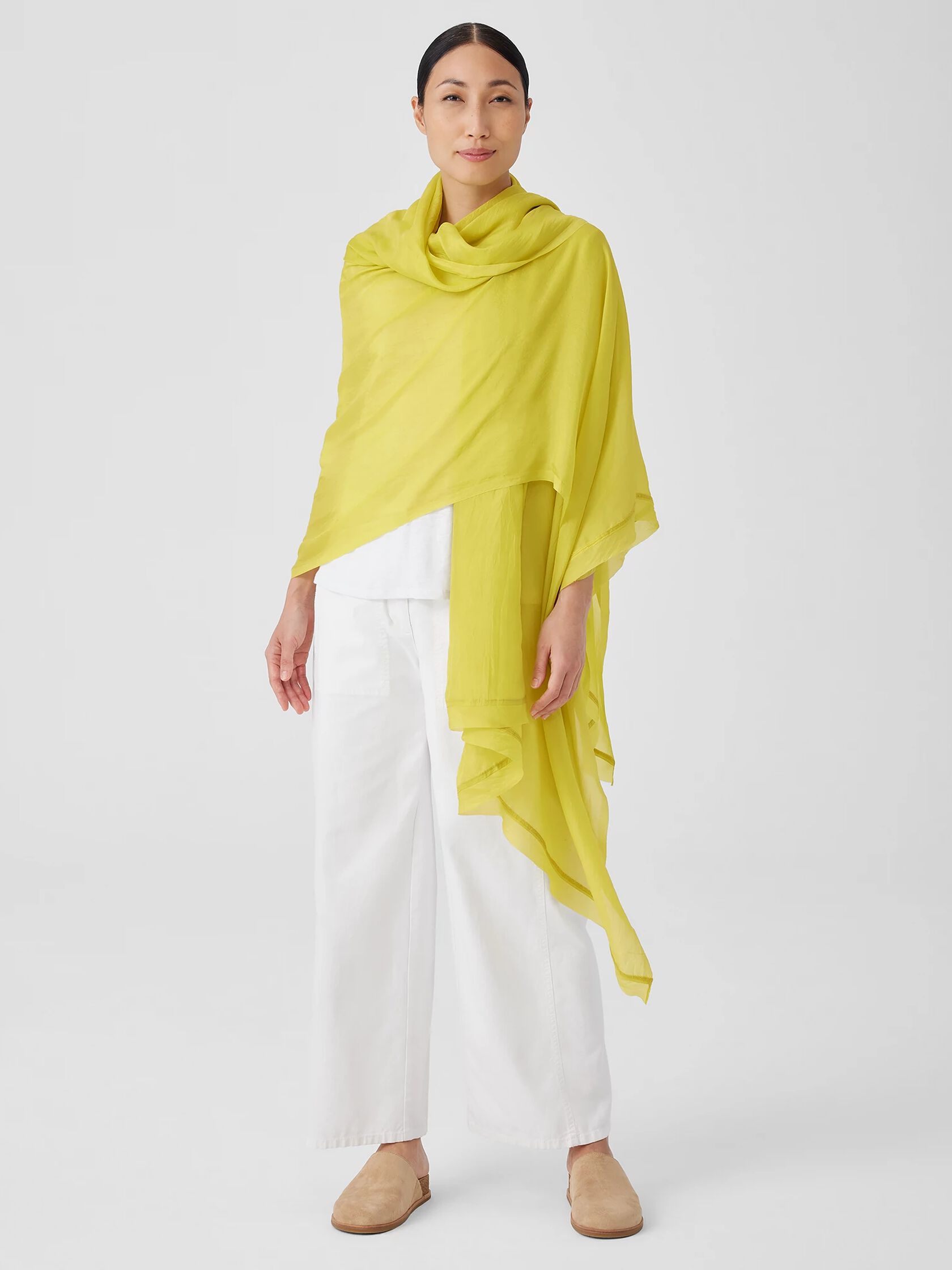 Washed Silk Parachute Scarf