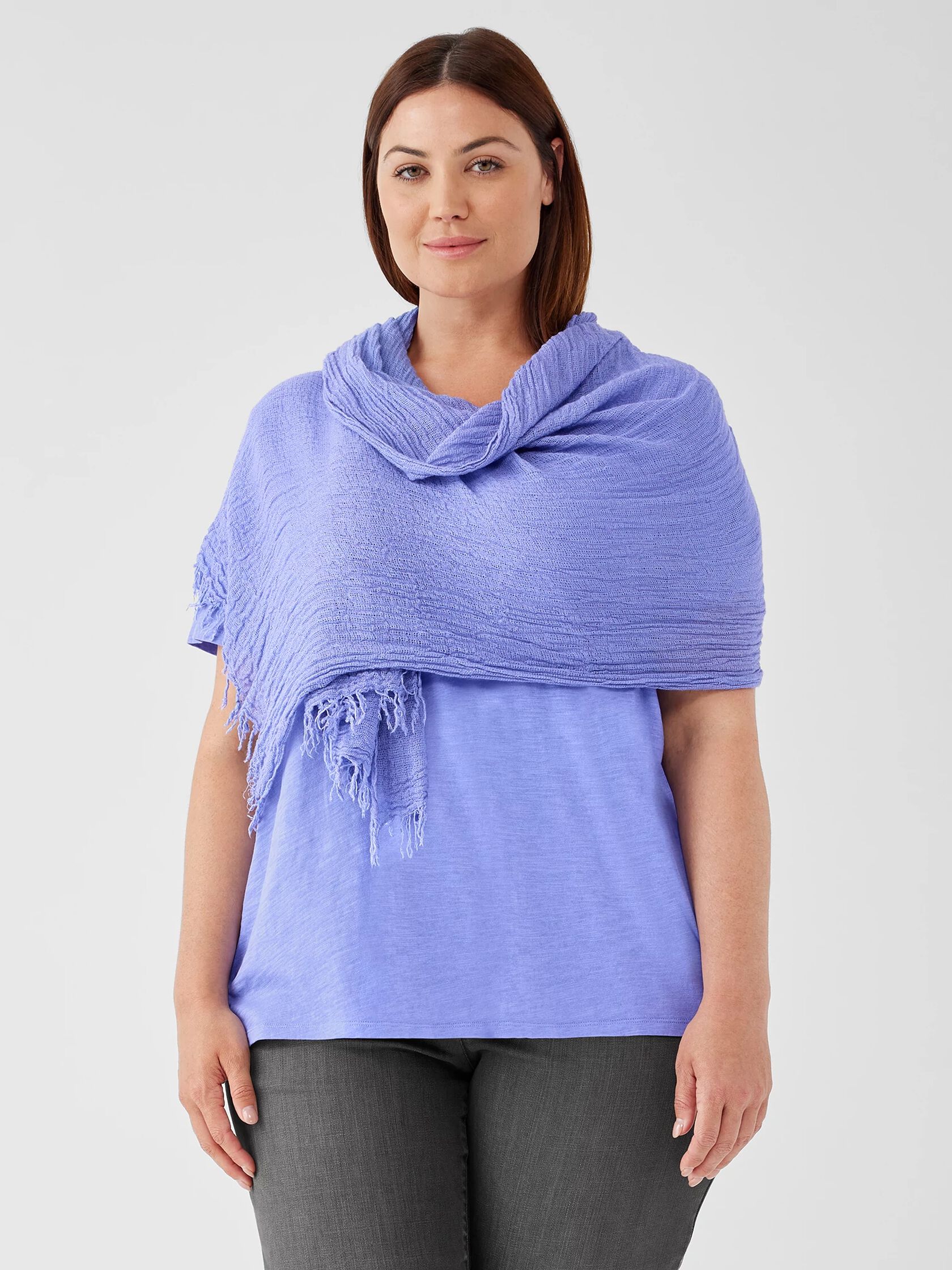 Cozy Crinkle Gauze Scarf