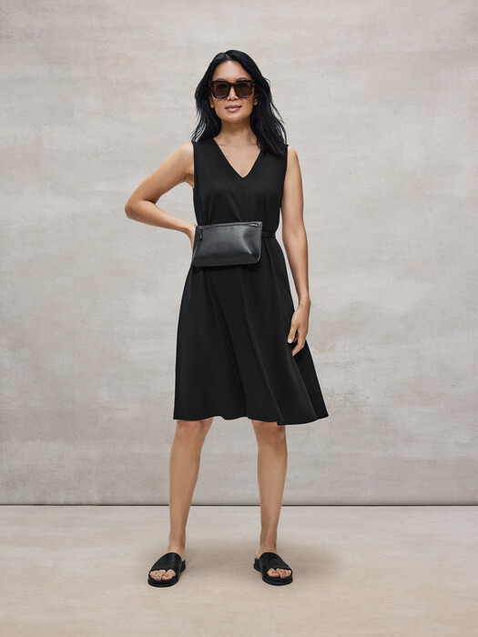 easy jersey dress Normal Jersey T-Shirt Dress in Washed Black S