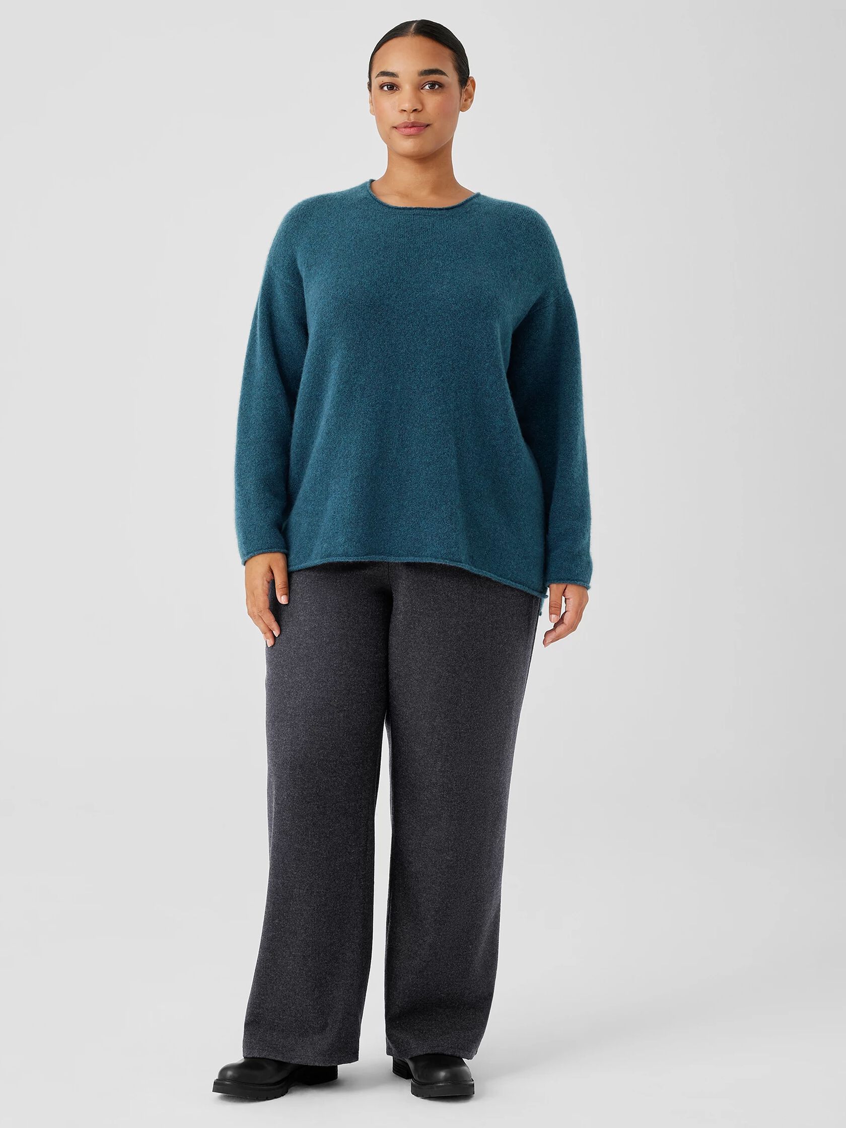 Cashmere Silk Bliss Crew Neck Top
