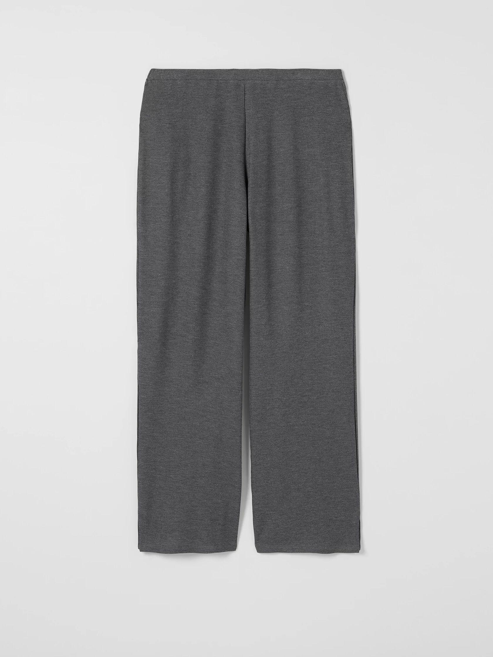 Cozy Waffle Knit Straight Pant