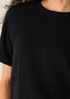 Organic Cotton Doubleweave Round Neck Top