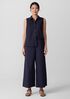 Washed Organic Cotton Poplin Wide-Leg Pant