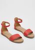 Razz Tumbled Leather Ankle-Strap Sandal