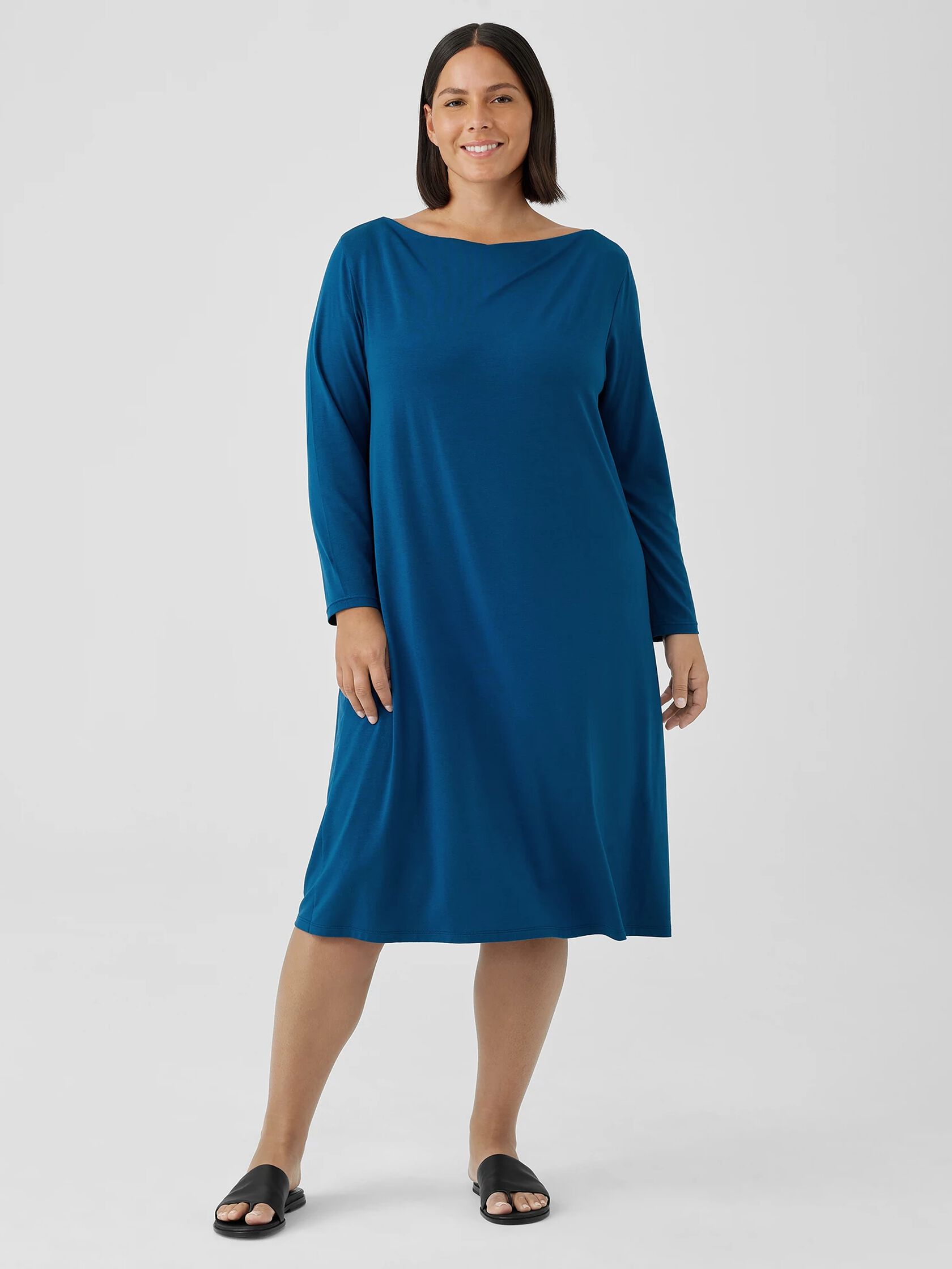 Fine Jersey Cowl Neck Dress