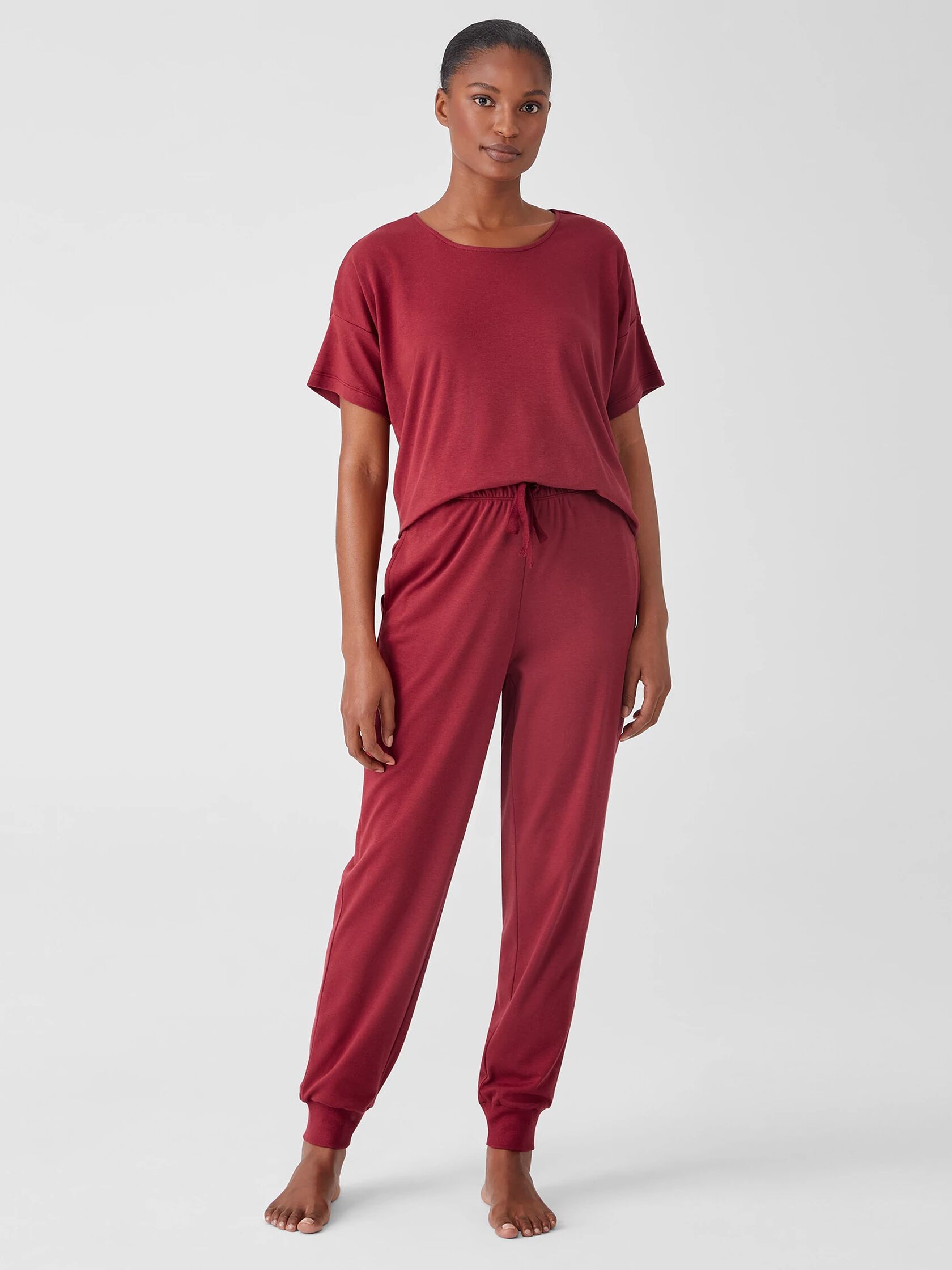 Cozy Organic Cotton Interlock Jogger Pant