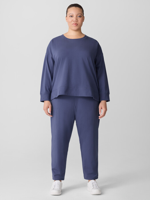 Pima Cotton Stretch Jersey Tapered Pant