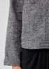 Organic Cotton Tweed Stand Collar Jacket