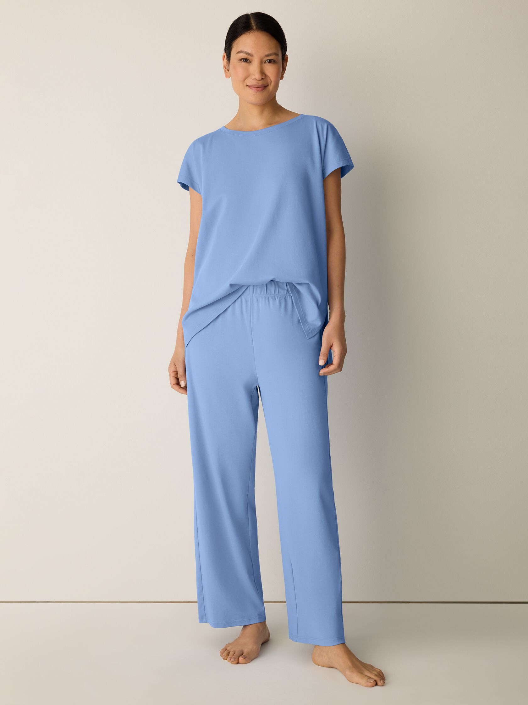Organic Cotton Interlock Straight Sleep Pant