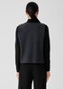 Lightweight Boiled Wool Round Neck Vest in Regenerative Wool