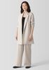 Felted Wool Jersey Long Blazer in Regenerative Wool