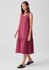 Washed Organic Cotton Poplin Tiered Dress