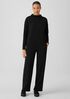 Stretch Jersey Knit Funnel Neck Top