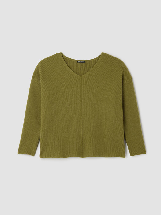 Italian Cashmere V-Neck Top