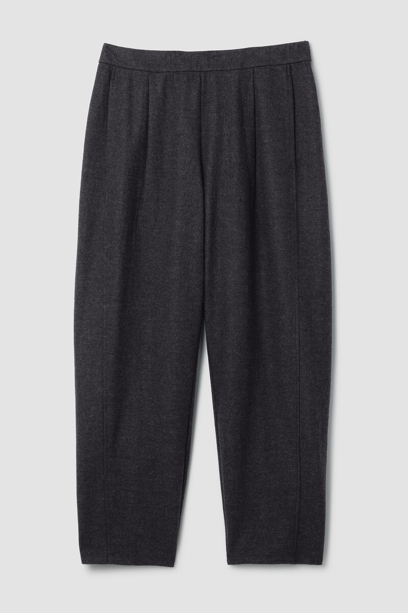 Mélange Boiled Wool Jersey Lantern Pant in Regenerative Wool Mélange Boiled Wool Jersey Lantern Pant in Regenerative Wool