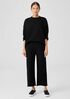 Organic Cotton French Terry Straight Pant