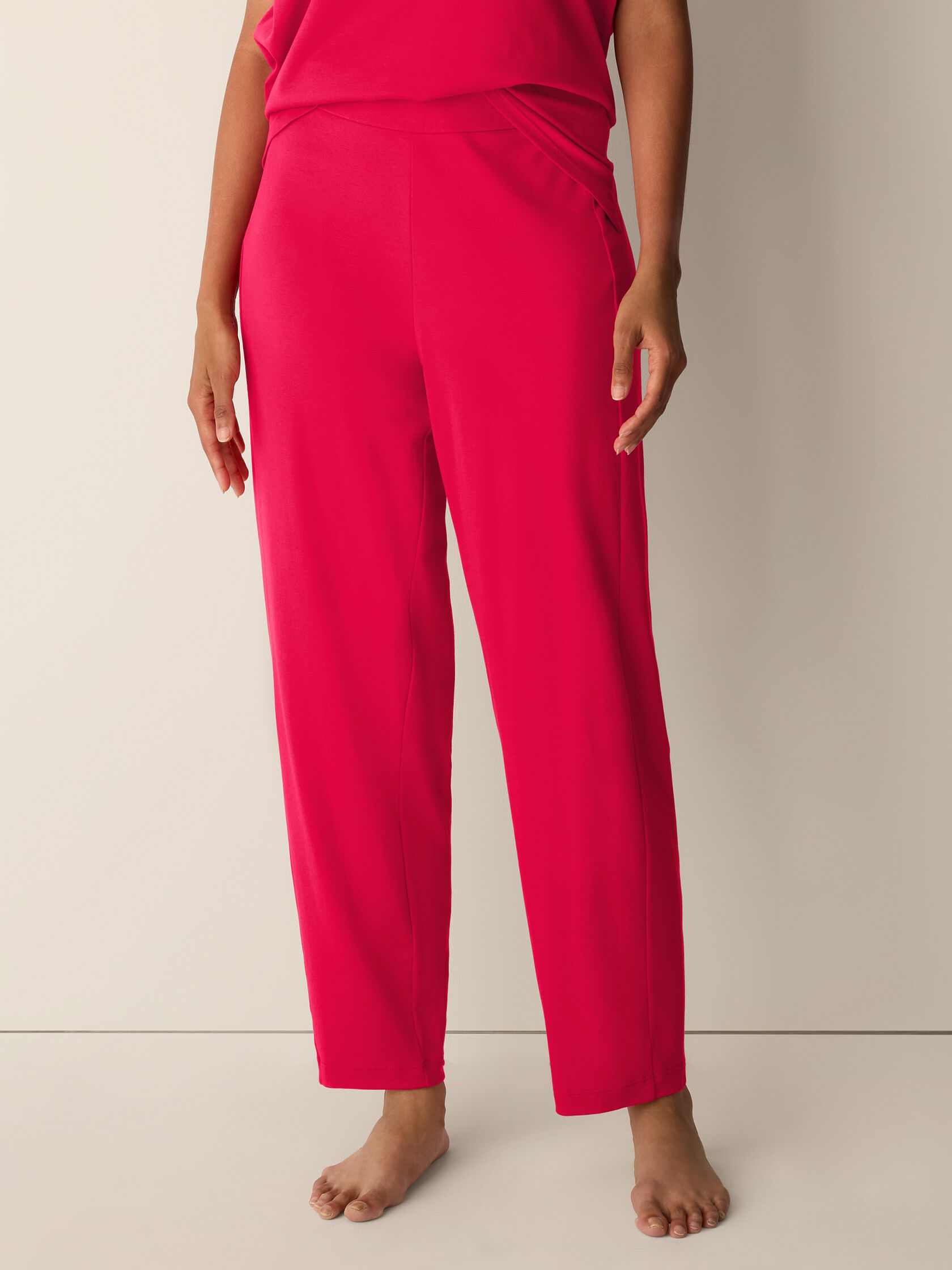 Organic Cotton Interlock Lantern Sleep Pant