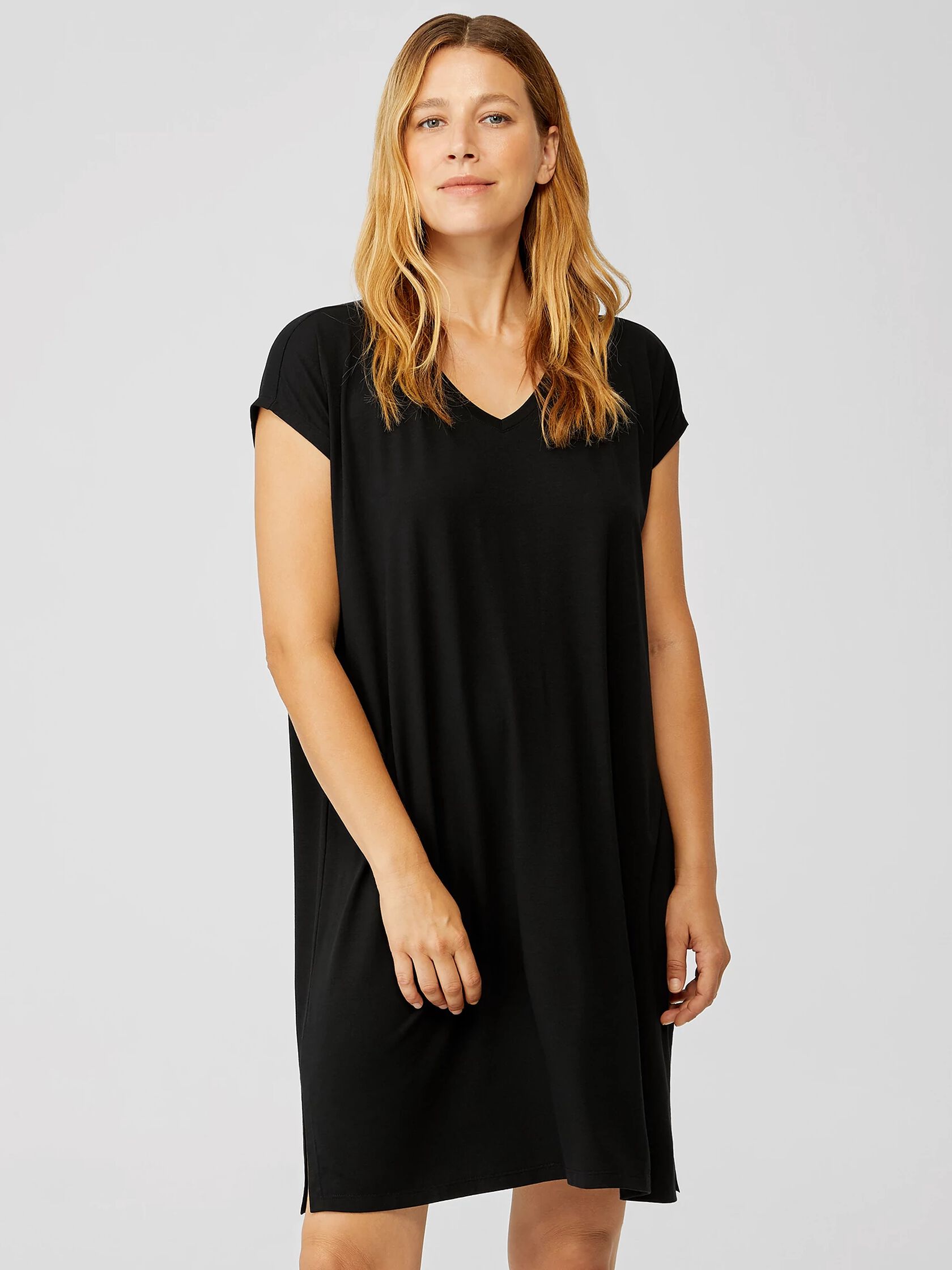 Fine Jersey V-Neck Dress