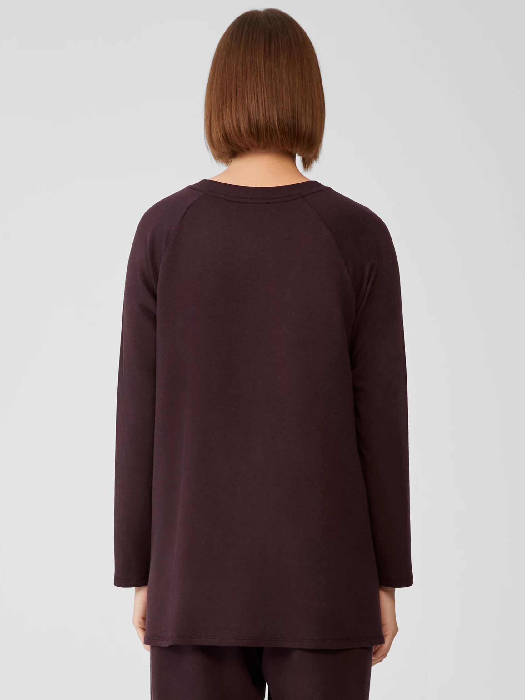 Cozy Brushed Terry Raglan-Sleeve Top