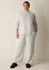 Garment-Dyed Organic Cotton Terry Wide-Leg Pant