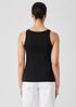 Organic Cotton Stretch Rib Slim Tank