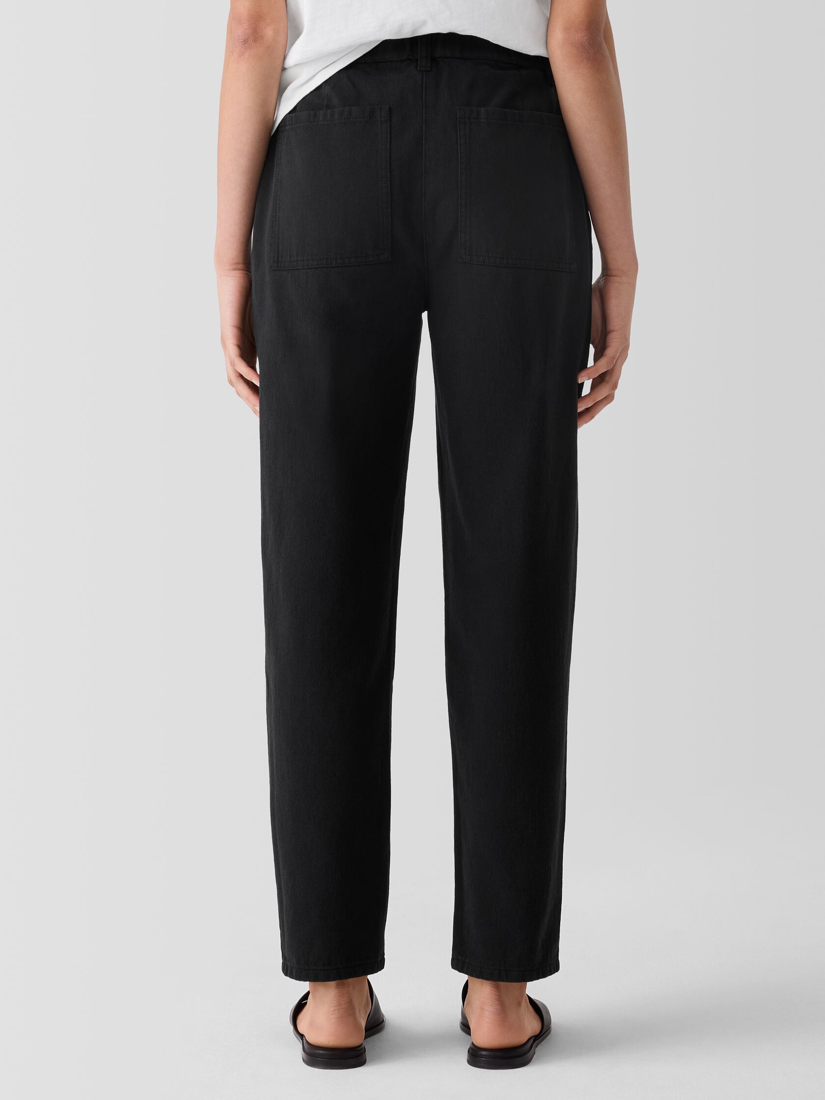 Garment-Dyed Utility Organic Cotton Tapered Pant