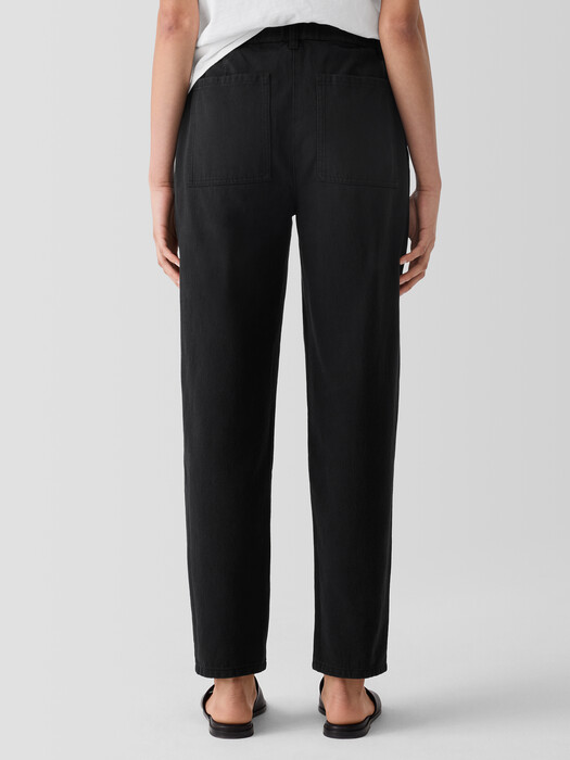 Garment-Dyed Utility Organic Cotton Tapered Pant