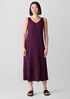 Crushed Silk V-Neck Dress