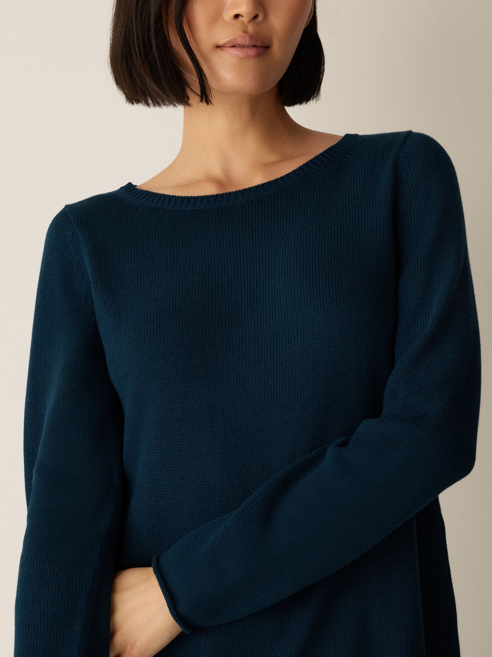 Peruvian Cotton Blend Bateau Neck Top