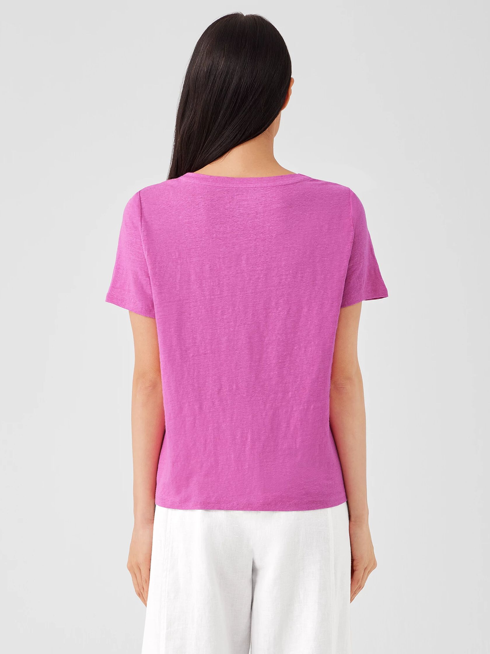 Organic Linen Jersey Crew Neck Tee