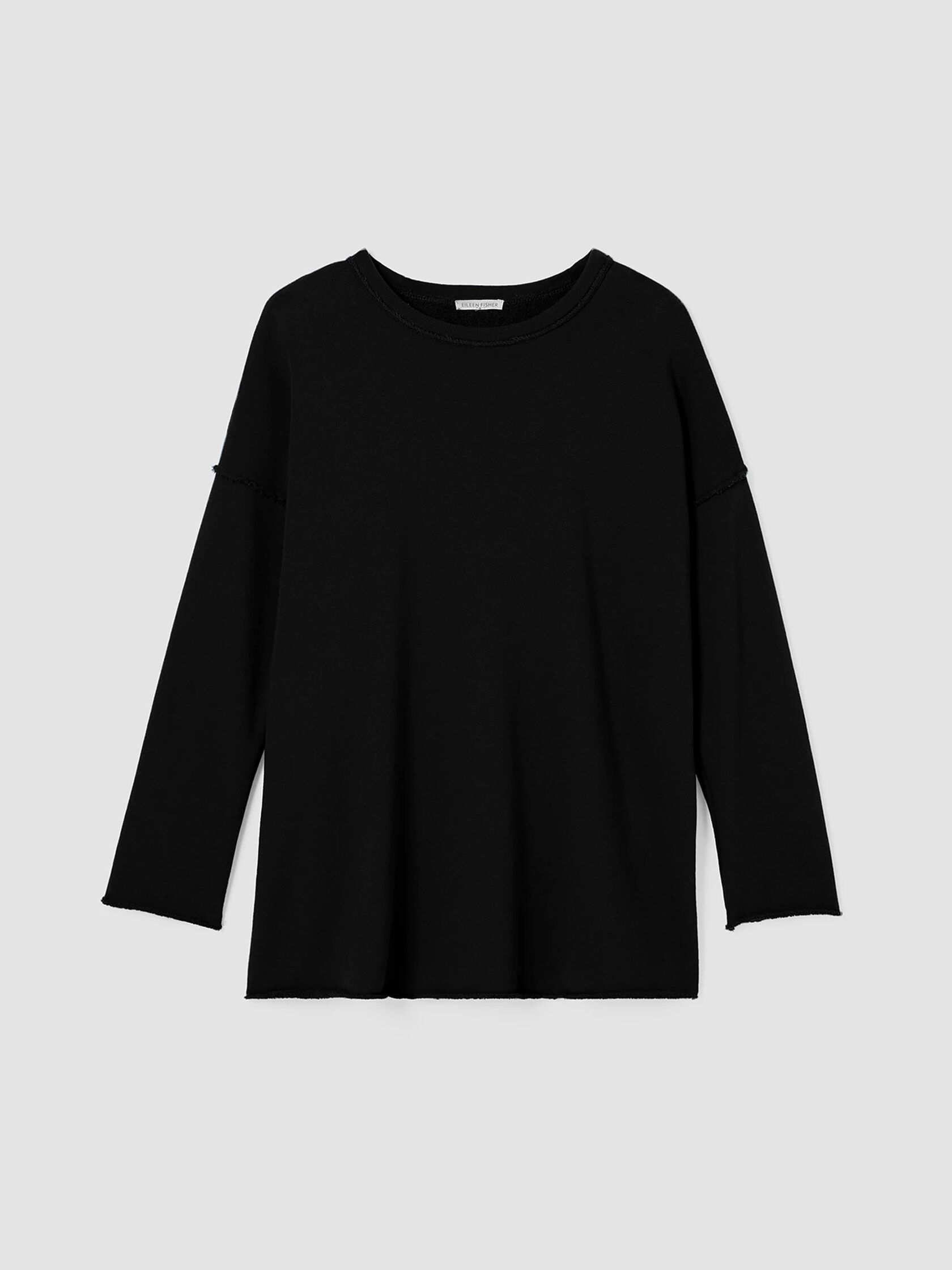 Organic Cotton French Terry Crew Neck Top