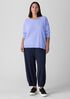 Organic Cotton Chenille Jewel Neck Top