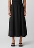 Washed Organic Cotton Poplin A-Line Skirt